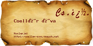 Csellár Éva névjegykártya